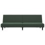 Sofá cama de 2 plazas terciopelo verde oscuro de , Sofás - Ref: Foro24-375928, Precio: 212,99 €, Descuento: %