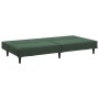 Sofá cama de 2 plazas terciopelo verde oscuro de , Sofás - Ref: Foro24-375928, Precio: 212,99 €, Descuento: %