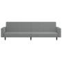 Sofá cama de 2 plazas terciopelo gris claro de , Sofás - Ref: Foro24-375937, Precio: 242,99 €, Descuento: %