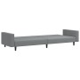 Sofá cama de 2 plazas terciopelo gris claro de , Sofás - Ref: Foro24-375937, Precio: 242,99 €, Descuento: %