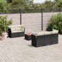 6-piece garden sofa set and black synthetic rattan cushions by , Garden sets - Ref: Foro24-3223480, Price: 430,06 €, Discount: %