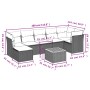 8-piece garden sofa set and black synthetic rattan cushions by , Garden sets - Ref: Foro24-3223752, Price: 447,48 €, Discount: %