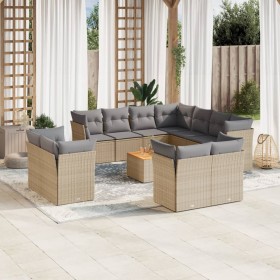 Garden sofa set 12 pieces and brown synthetic rattan cushions by , Garden sets - Ref: Foro24-3223945, Price: 844,99 €, Discou...