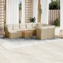 Set de sofás de jardín 11pzas con cojines ratán sintético beige de , Conjuntos de jardín - Ref: Foro24-3223972, Precio: 788,9...