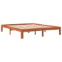 Estructura de cama madera maciza pino marrón cera 180x200 cm de , Camas y somieres - Ref: Foro24-844174, Precio: 135,99 €, De...