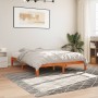 Estructura de cama madera maciza pino marrón cera 180x200 cm de , Camas y somieres - Ref: Foro24-844174, Precio: 135,99 €, De...