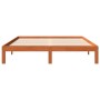 Estructura de cama madera maciza pino marrón cera 180x200 cm de , Camas y somieres - Ref: Foro24-844174, Precio: 135,99 €, De...