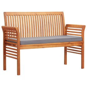 2-seater garden bench with solid acacia wood cushion 120 cm by vidaXL, garden benches - Ref: Foro24-45972, Price: 183,99 €, D...