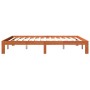 Estructura de cama madera maciza pino marrón cera 180x200 cm de , Camas y somieres - Ref: Foro24-844174, Precio: 135,99 €, De...