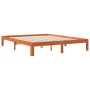 Estructura de cama madera maciza pino marrón cera 180x200 cm de , Camas y somieres - Ref: Foro24-844174, Precio: 135,99 €, De...