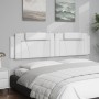 White synthetic leather padded bed headboard 200 cm by , Headboards and footboards - Ref: Foro24-374815, Price: 57,99 €, Disc...