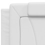 White synthetic leather padded bed headboard 200 cm by , Headboards and footboards - Ref: Foro24-374815, Price: 57,99 €, Disc...