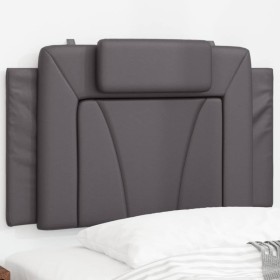 Gray synthetic leather padded bed headboard 90 cm by , Headboards and footboards - Ref: Foro24-374770, Price: 40,99 €, Discou...