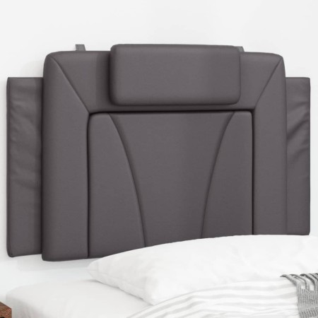 Cabecero de cama acolchado cuero sintético gris 90 cm de , Cabeceros y pies de cama - Ref: Foro24-374770, Precio: 40,67 €, De...