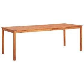 Solid acacia wood garden table 215x90x74 cm by vidaXL, Garden tables - Ref: Foro24-45963, Price: 327,67 €, Discount: %