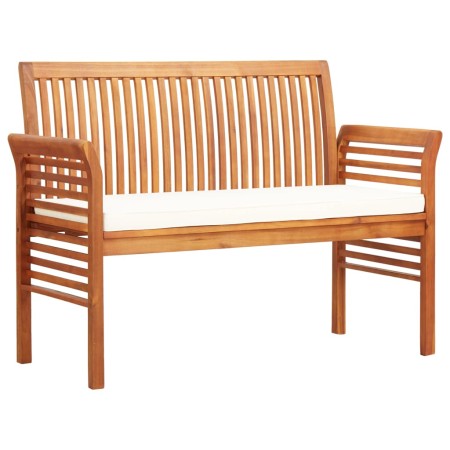 Garden bench 2 seats with solid acacia wood cushion 120 cm by vidaXL, garden benches - Ref: Foro24-45967, Price: 160,99 €, Di...