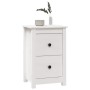 Solid white pine wood bedside table 40x35x61.5 cm by vidaXL, Nightstands - Ref: Foro24-820948, Price: 72,99 €, Discount: %