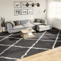 Modern long pile rug PAMPLONA in black and cream 300x400cm by , Rugs - Ref: Foro24-375418, Price: 221,78 €, Discount: %