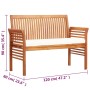 Garden bench 2 seats with solid acacia wood cushion 120 cm by vidaXL, garden benches - Ref: Foro24-45967, Price: 160,99 €, Di...