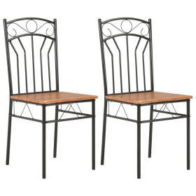 Dining chairs 2 units MDF brown by vidaXL, dining chairs - Ref: Foro24-281399, Price: 65,41 €, Discount: %