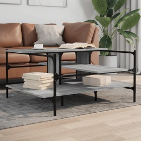 Engineered wood Sonoma gray coffee table 100x100x48.5 cm by , Coffee table - Ref: Foro24-842314, Price: 90,99 €, Discount: %