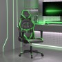 Silla gaming de masaje cuero sintético negro y verde de , Sillones para videojuegos - Ref: Foro24-345426, Precio: 124,12 €, D...