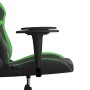 Black and green synthetic leather massage gaming chair by , Gaming chairs - Ref: Foro24-345426, Price: 124,12 €, Discount: %