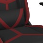 Massage gaming chair in black synthetic leather and burgundy red. by , Gaming chairs - Ref: Foro24-345430, Price: 124,12 €, D...