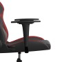 Silla gaming de masaje cuero sintético negro y rojo vino tinto de , Sillones para videojuegos - Ref: Foro24-345430, Precio: 1...