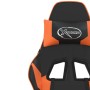 Black and orange synthetic leather massage gaming chair by , Gaming chairs - Ref: Foro24-345451, Price: 126,36 €, Discount: %