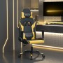 Silla gaming de masaje cuero sintético negro y dorado de , Sillones para videojuegos - Ref: Foro24-345447, Precio: 127,50 €, ...