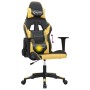 Gaming massage chair in black and gold synthetic leather by , Gaming chairs - Ref: Foro24-345447, Price: 127,50 €, Discount: %