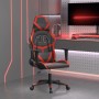 Silla gaming de masaje cuero sintético negro y rojo de , Sillones para videojuegos - Ref: Foro24-345424, Precio: 124,12 €, De...