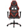 Silla gaming de masaje cuero sintético negro y rojo de , Sillones para videojuegos - Ref: Foro24-345424, Precio: 124,12 €, De...