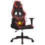 Black and red synthetic leather gaming massage chair by , Gaming chairs - Ref: Foro24-345424, Price: 124,12 €, Discount: %