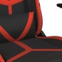 Silla gaming de masaje cuero sintético negro y rojo de , Sillones para videojuegos - Ref: Foro24-345424, Precio: 124,12 €, De...