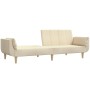 Two-seater sofa bed with two cream-colored fabric pillows by , Sofas - Ref: Foro24-375872, Price: 260,45 €, Discount: %