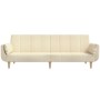 Two-seater sofa bed with two cream-colored fabric pillows by , Sofas - Ref: Foro24-375872, Price: 260,45 €, Discount: %