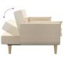 Sofá cama de 2 plazas con dos almohadas tela color crema de , Sofás - Ref: Foro24-375872, Precio: 260,45 €, Descuento: %