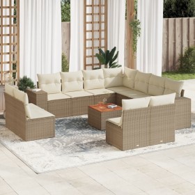 Garden sofa set 12 pieces and brown synthetic rattan cushions by , Garden sets - Ref: Foro24-3225505, Price: 917,47 €, Discou...