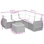 6-piece garden furniture set with gray synthetic rattan cushions by , Garden sets - Ref: Foro24-3257334, Price: 427,34 €, Dis...