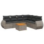 7-teiliges Gartensofa-Set mit grauen PE-Rattan-Kissen von , Gartensets - Ref: Foro24-3257355, Preis: 464,91 €, Rabatt: %