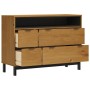 FLAM solid pine wood dresser 110x40x80 cm by , Drawers - Ref: Foro24-376071, Price: 243,36 €, Discount: %