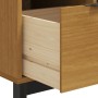 FLAM solid pine wood dresser 110x40x80 cm by , Drawers - Ref: Foro24-376071, Price: 243,36 €, Discount: %