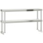 Kitchen work table with stainless steel shelf 110x55x150cm by , Restoration - Ref: Foro24-3208903, Price: 261,49 €, Discount: %