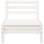 3-seater solid white pine garden sofa by , Modular outdoor sofas - Ref: Foro24-838027, Price: 182,41 €, Discount: %