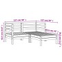 Garden sofa 2-seater with impregnated pine wood footrest by , Modular outdoor sofas - Ref: Foro24-838025, Price: 158,73 €, Di...