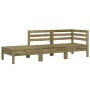 3-Sitzer-Gartensofa aus imprägniertem Kiefernholz von , Modulare Sofas für den Außenbereich - Ref: Foro24-838046, Preis: 134,...