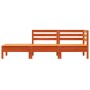 3-seater garden sofa made of solid pine wood in brown wax by , Modular outdoor sofas - Ref: Foro24-838044, Price: 122,32 €, D...