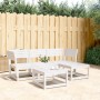 4-piece solid white pine wood garden furniture set by , Garden sets - Ref: Foro24-3216906, Price: 343,99 €, Discount: %